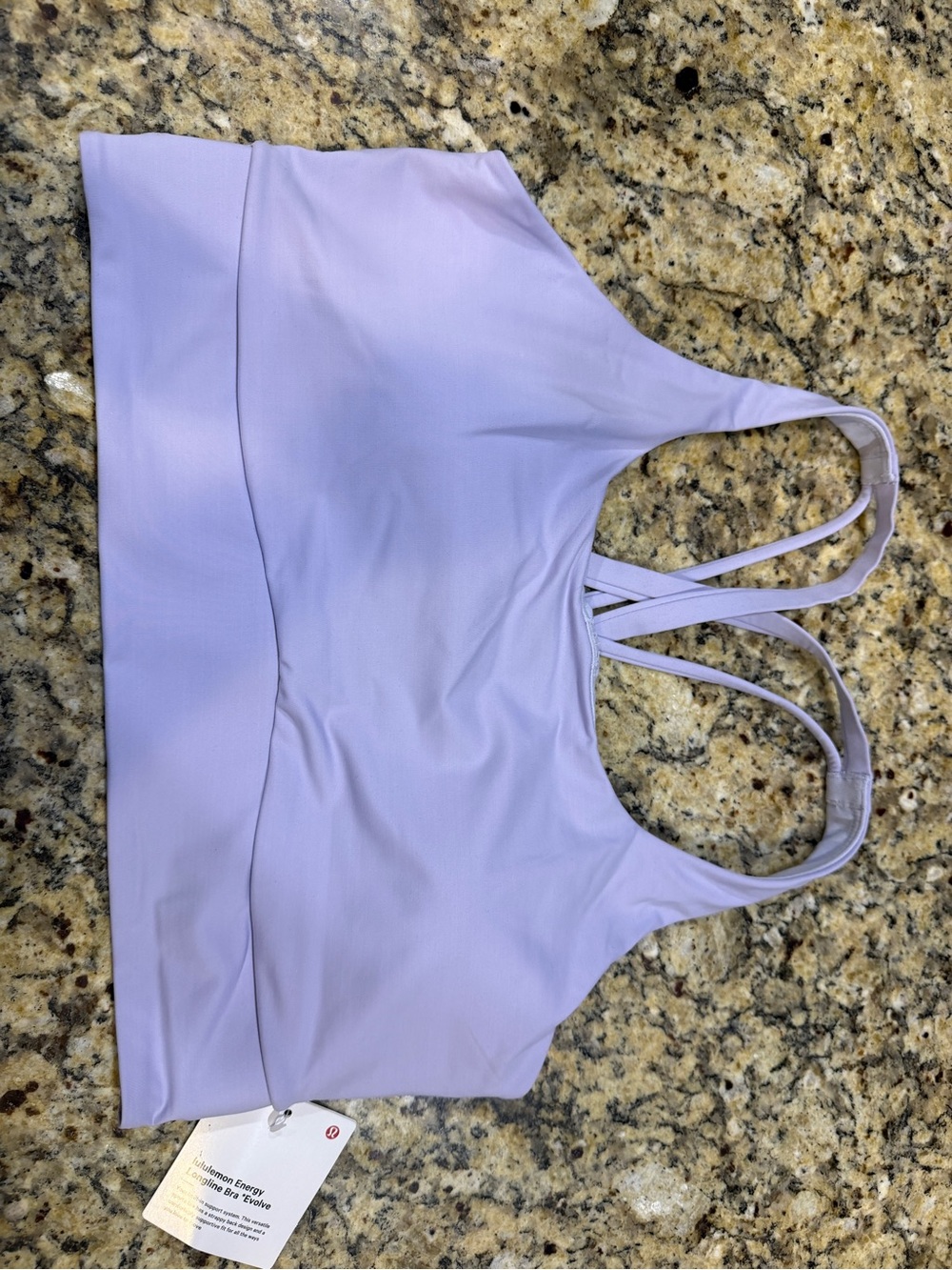 Lululemon Women's Lilac Strappy Sports Bra Top
